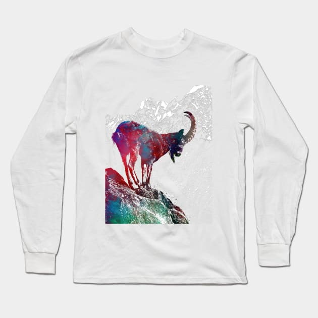 Alpine ibex Long Sleeve T-Shirt by JBJart